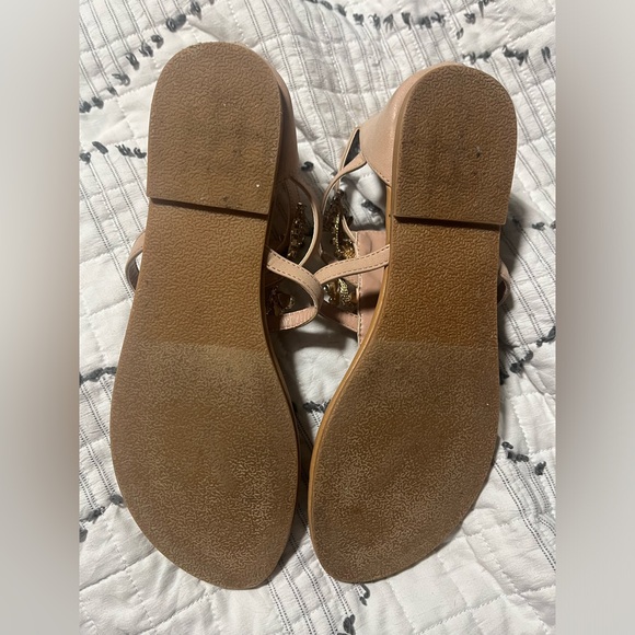 NWOT: Shoe Dazzle Caspar Jeweled Flat Sandal - Picture 6 of 9